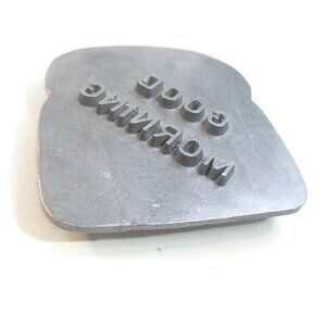 Vintage TOASTMARK Aluminum 'Good Morning' Bread Toast Mold Press Mold Novelty